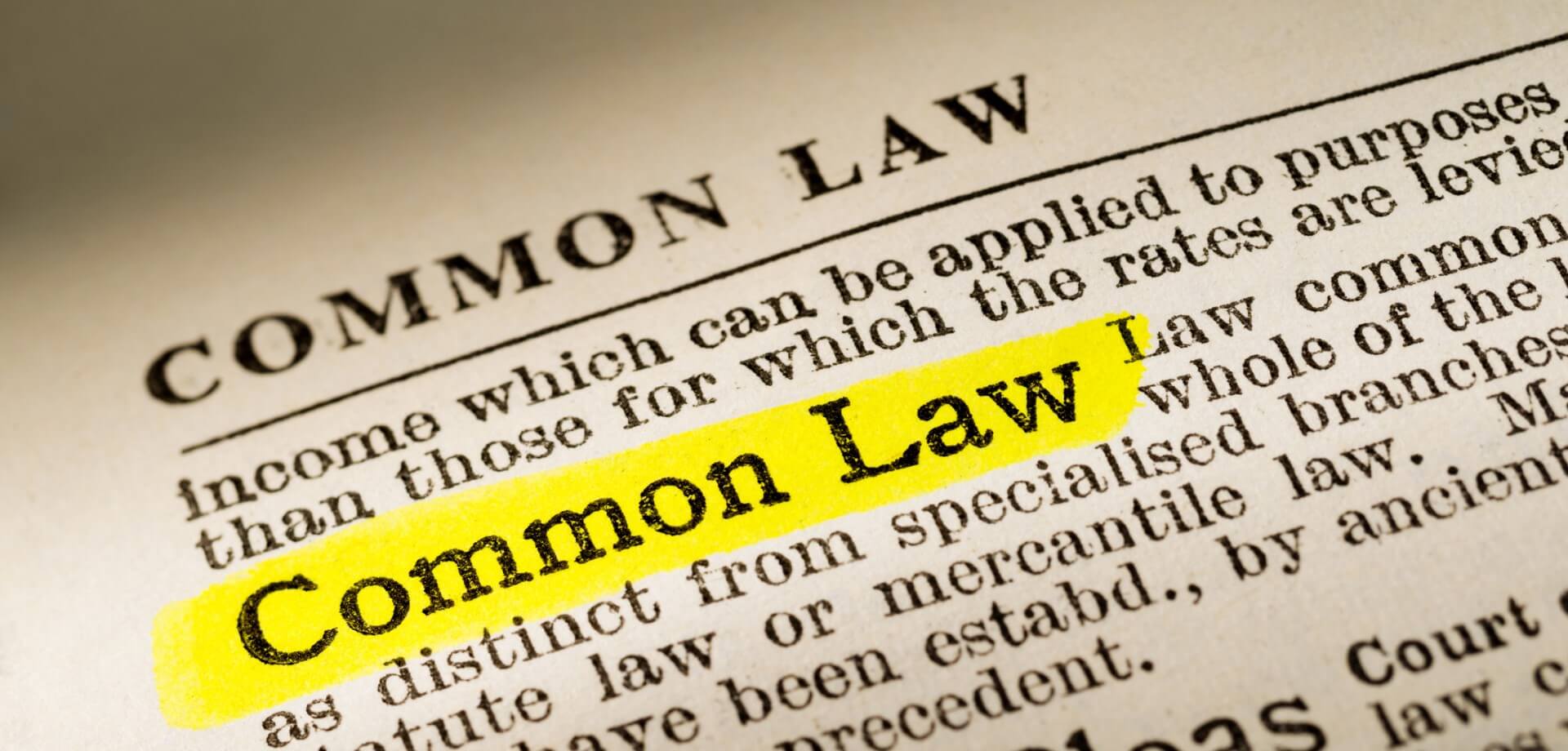 What is common law for personal injuries 