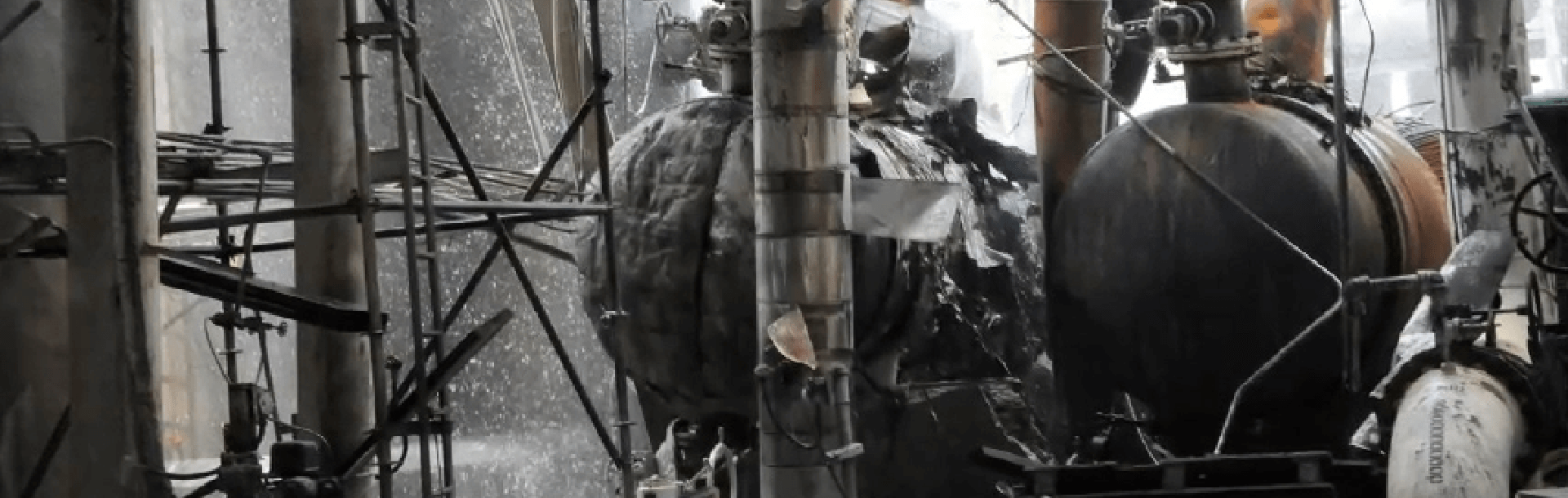 Reboiler after the explosion
